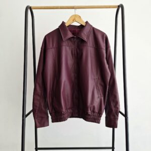Bomber Jacket Oversized Cuerina