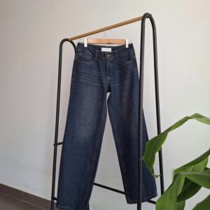 Wide Leg Jeans Azul Amaderado