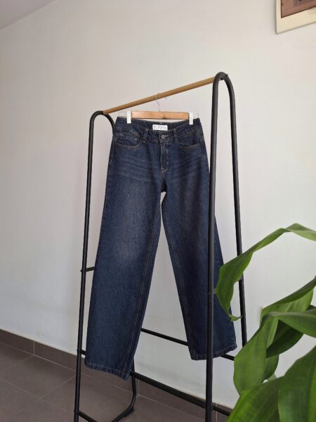 Wide Leg Jeans Azul Amaderado