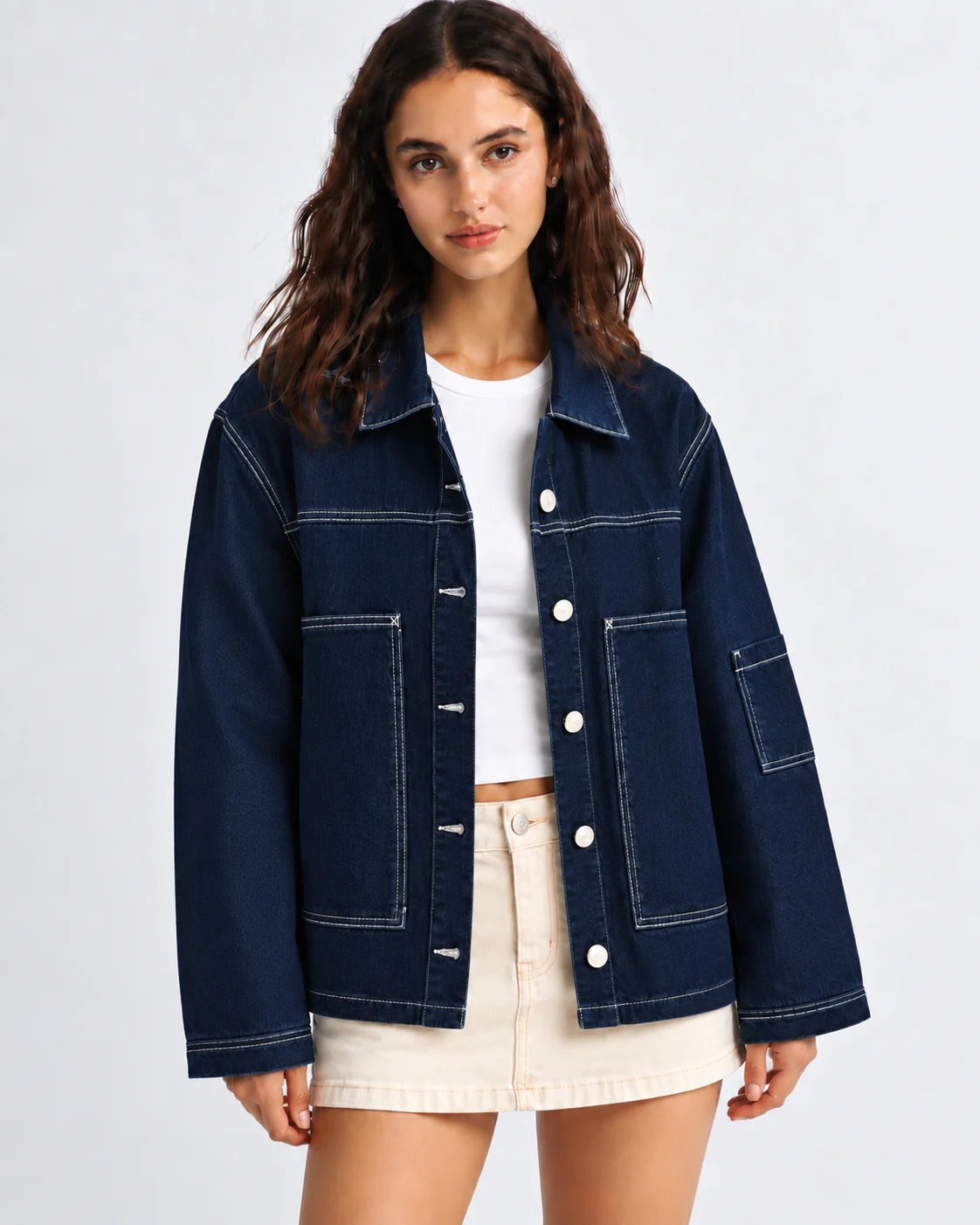 CAMISACO DENIM INDIGO - Imagen 5
