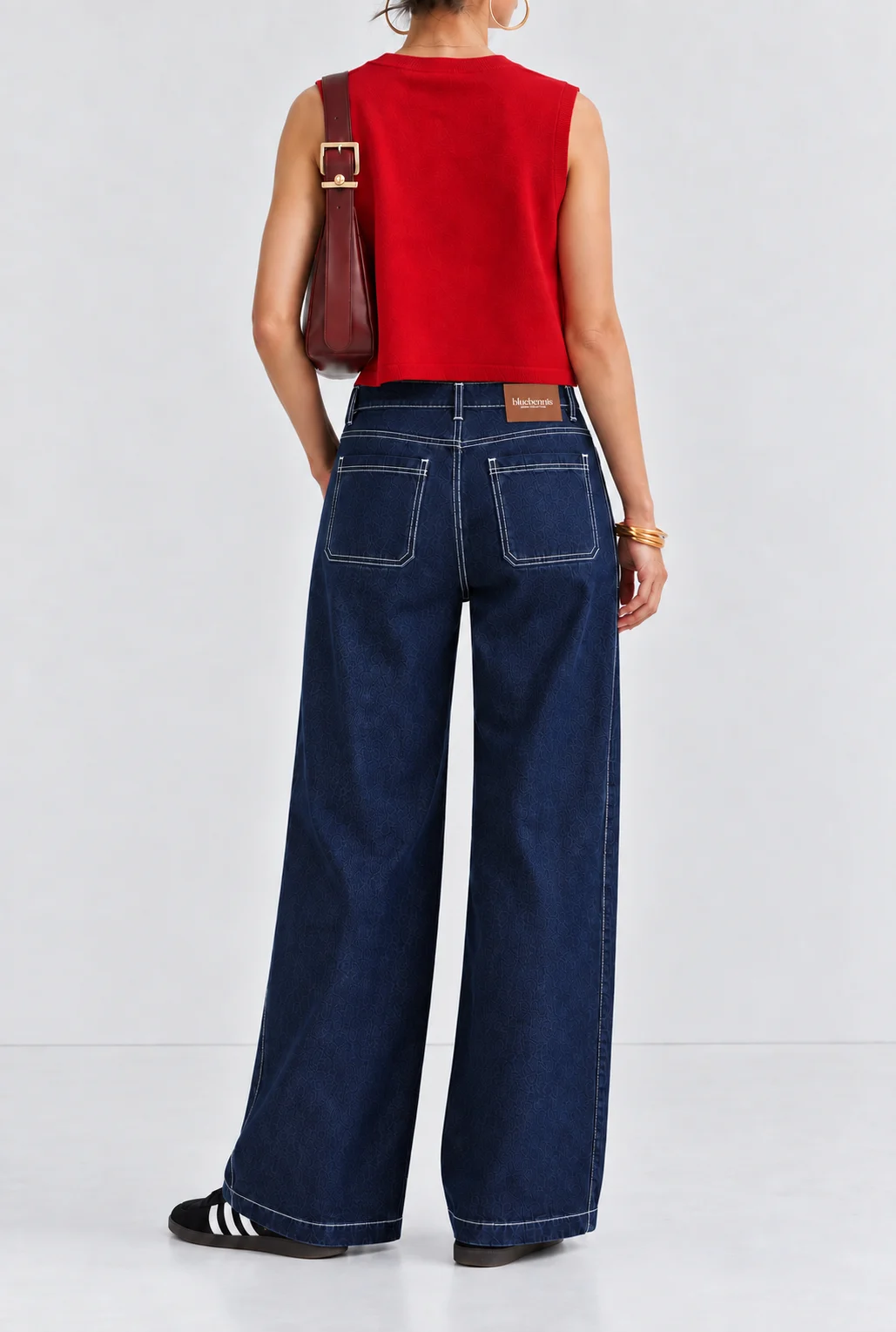 PANTALÓN JEAN INDIGO SEMI CADERA - Imagen 2