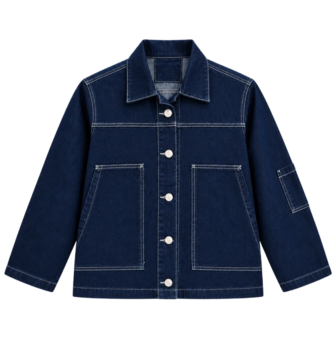 CAMISACO DENIM INDIGO - Imagen 2