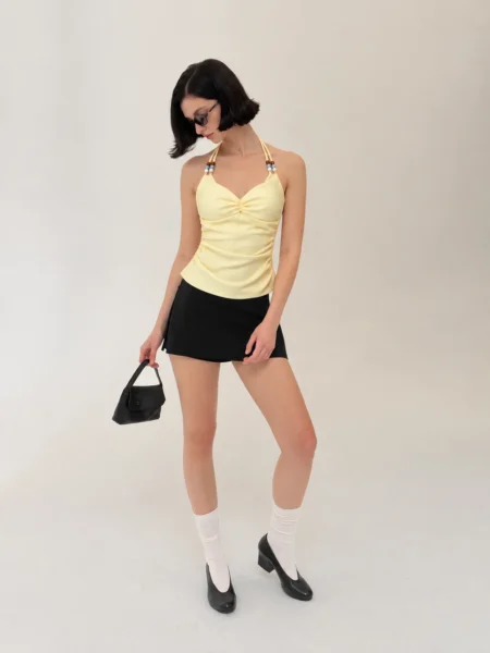 BLUSA VIENA LINO BUTTER YELOW